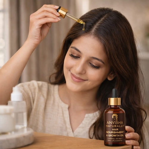Grow & Glow Hair Oil - made by pure cold pressed coconut, castor and olive oil