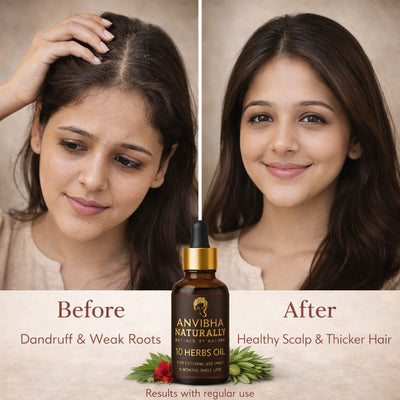 Herbal X10 Scalp Oil - made by pure cold pressed coconut, castor and olive oil