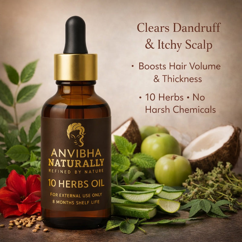 Herbal X10 Scalp Oil - made by pure cold pressed coconut, castor and olive oil