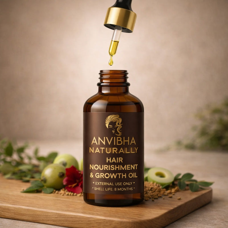 Grow & Glow Hair Oil - made by pure cold pressed coconut, castor and olive oil