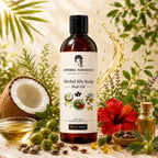 Herbal 10X Scalp Hair Oil – 10 Herb + 6 Oil Blend | Anti Hair Fall & Scalp Nourishing Ayurvedic Hair Oil