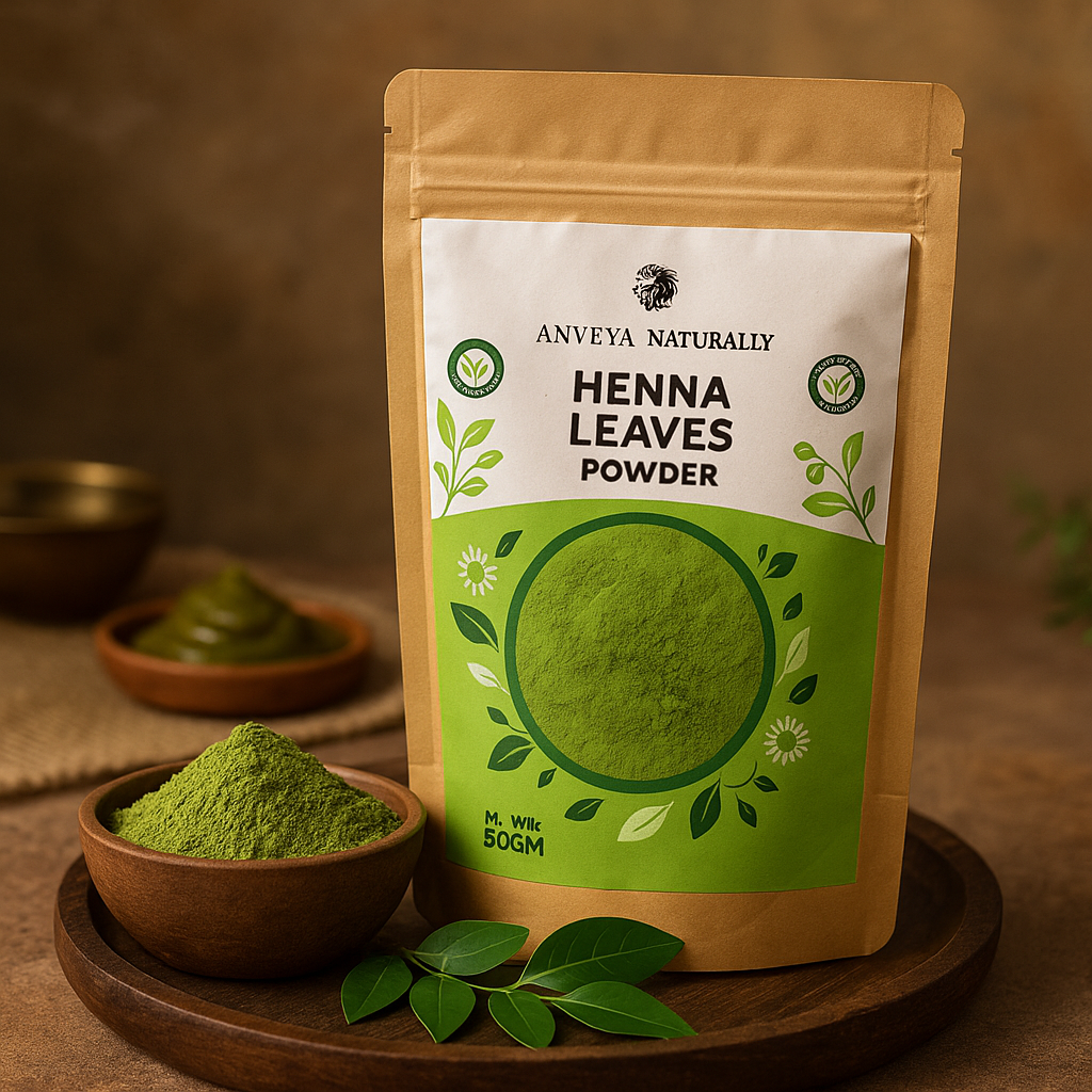 Henna Powder 100% Natural Mehendi for Hair Natural Brown Color