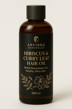 Hibiscus & Curry Leaf Hair Oil 🌿 | Reduces Hair Fall & Boosts Growth