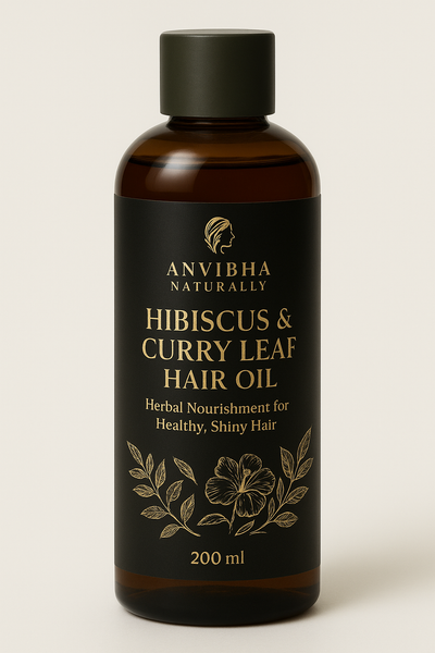Hibiscus & Curry Leaf Hair Oil 🌿 | Reduces Hair Fall & Boosts Growth