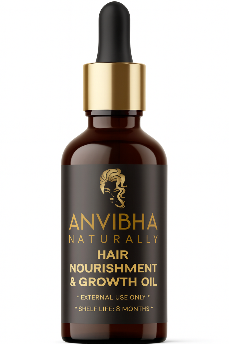 Grow & Glow Hair Oil - made by pure cold pressed coconut, castor and olive oil