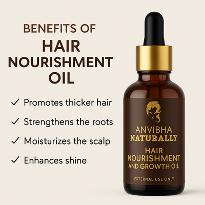 Grow & Glow Hair Oil - made by pure cold pressed coconut, castor and olive oil