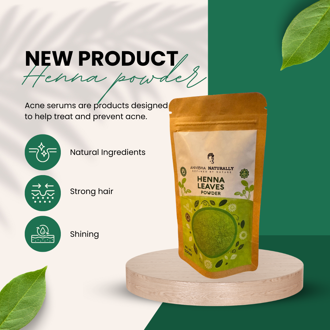 Henna Powder 100% Natural Mehendi for Hair Natural Brown Color