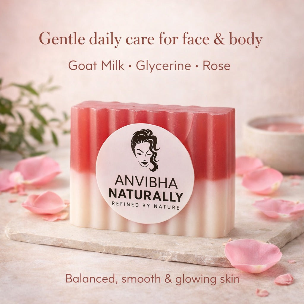 Rose Glow Goat Milk & Glycerine Soap – Soft, Glowing Skin