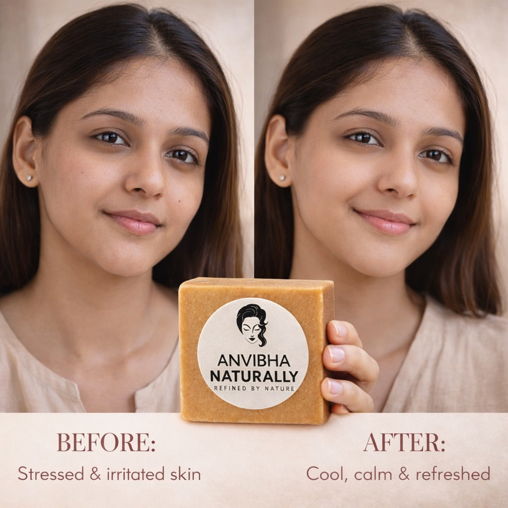 Handmade Sandalwood Soap – Cooling, Clear & Healthy-Looking Skin