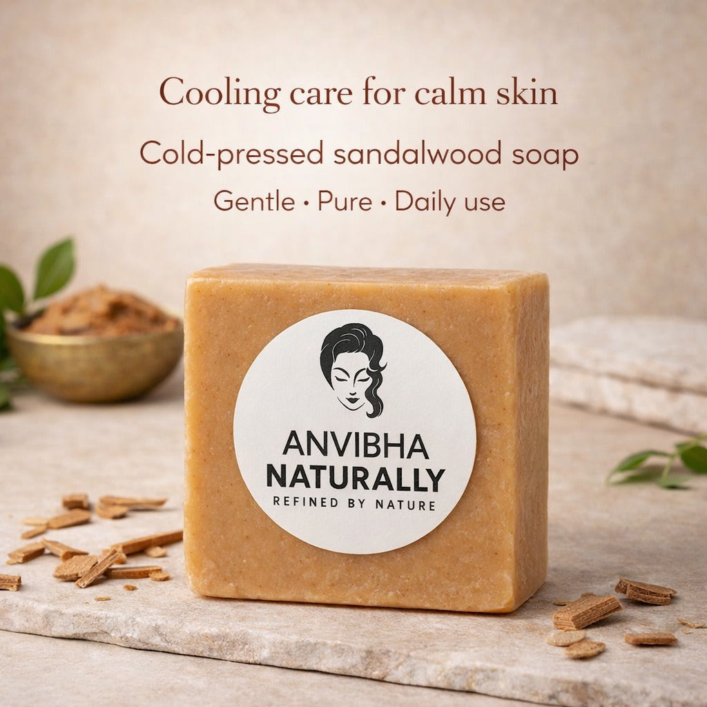 Handmade Sandalwood Soap – Cooling, Clear & Healthy-Looking Skin