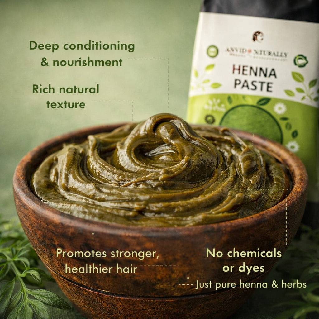 Ready to Apply Henna Paste – Coffee Water Infused Natural Brown Hair Color