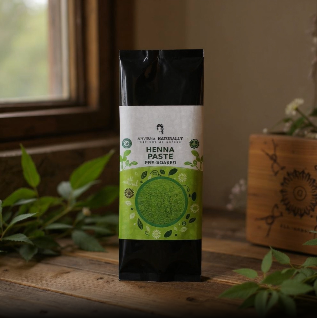 Ready to Apply Fresh Henna Paste - Brown Color